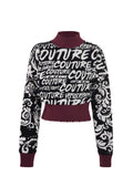 VERSACE JEANS Sweatshirts 73HAFM04 CM03G-A0E Black/Ivory