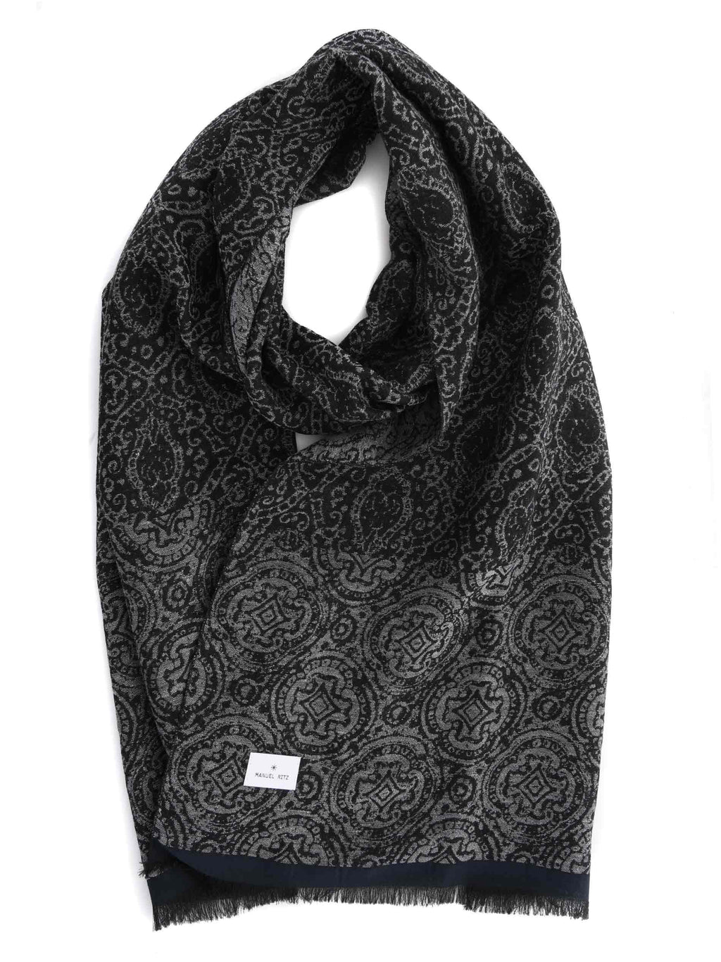 MANUEL RITZ Scarves S7109 243884-99 Black/grey