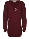 A PAPER KID Apparel F5PKWODR088 403 Burgundy