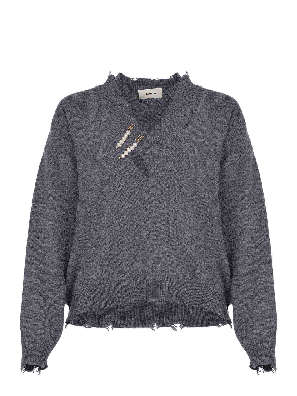 A PAPER KID Sweaters F5PKWOJP087 100 Grey