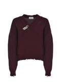 A PAPER KID T-shirts F5PKWOJP087 403 Burgundy