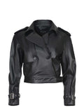 ALESSANDRA GRIMOLDI Short Duster Jackets BLACK Black