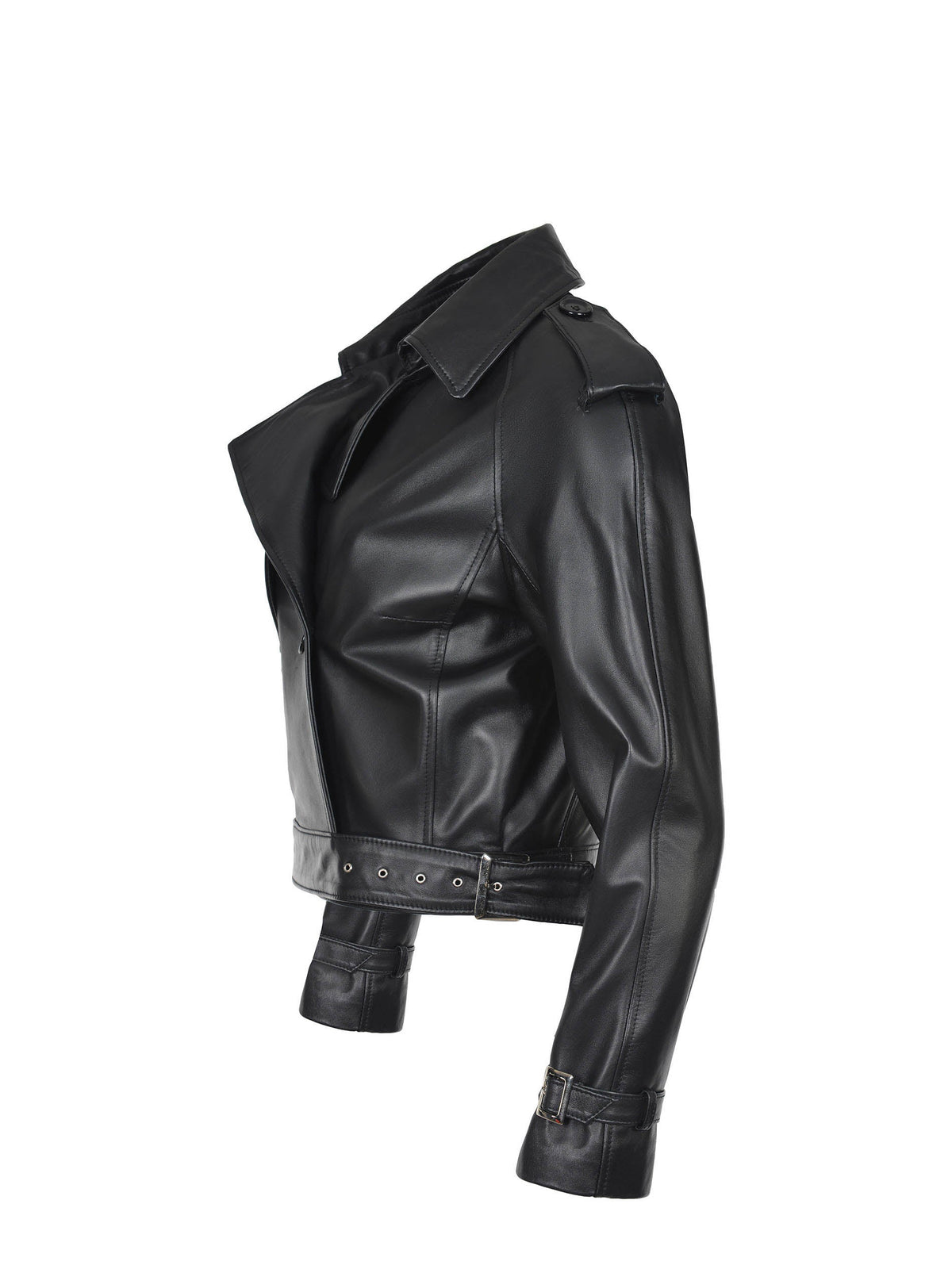 ALESSANDRA GRIMOLDI Short Duster Jackets BLACK Black