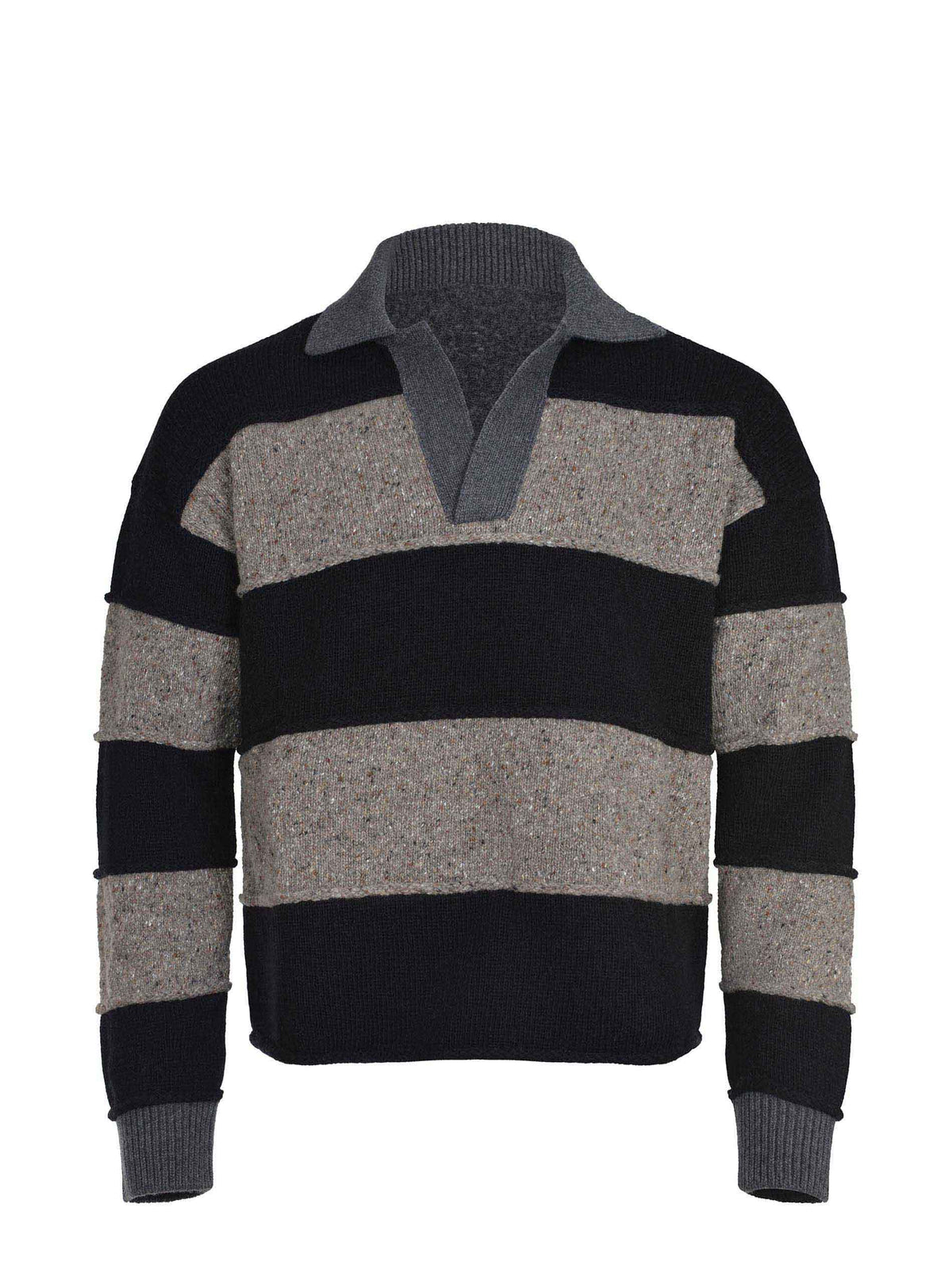 ATOMO FACTORY Sweaters A00038 AFU100-615 Dove grey-black
