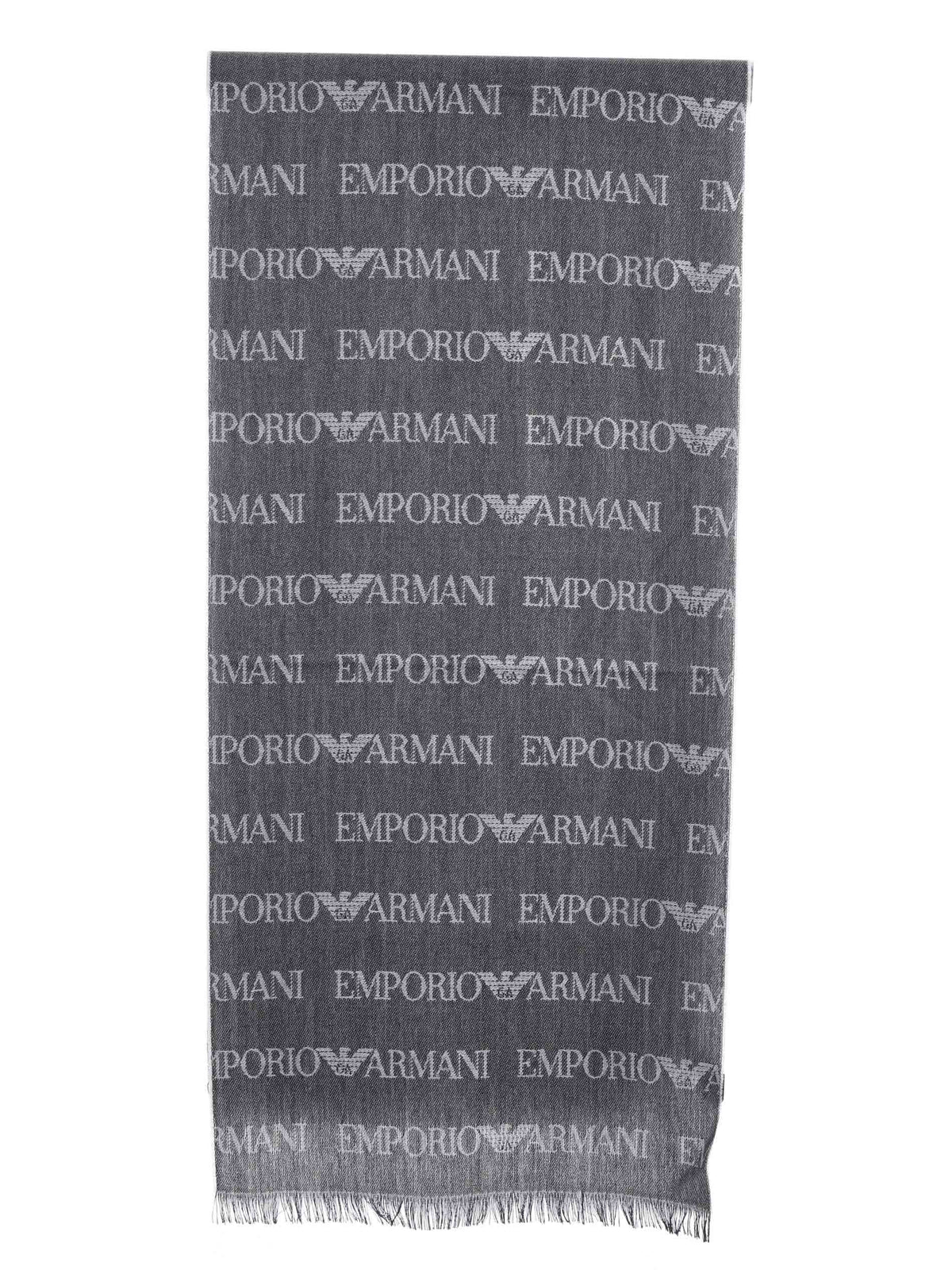 EMPORIO ARMANI Scarves EM004238 AF21541-FB018 Blue/Grey