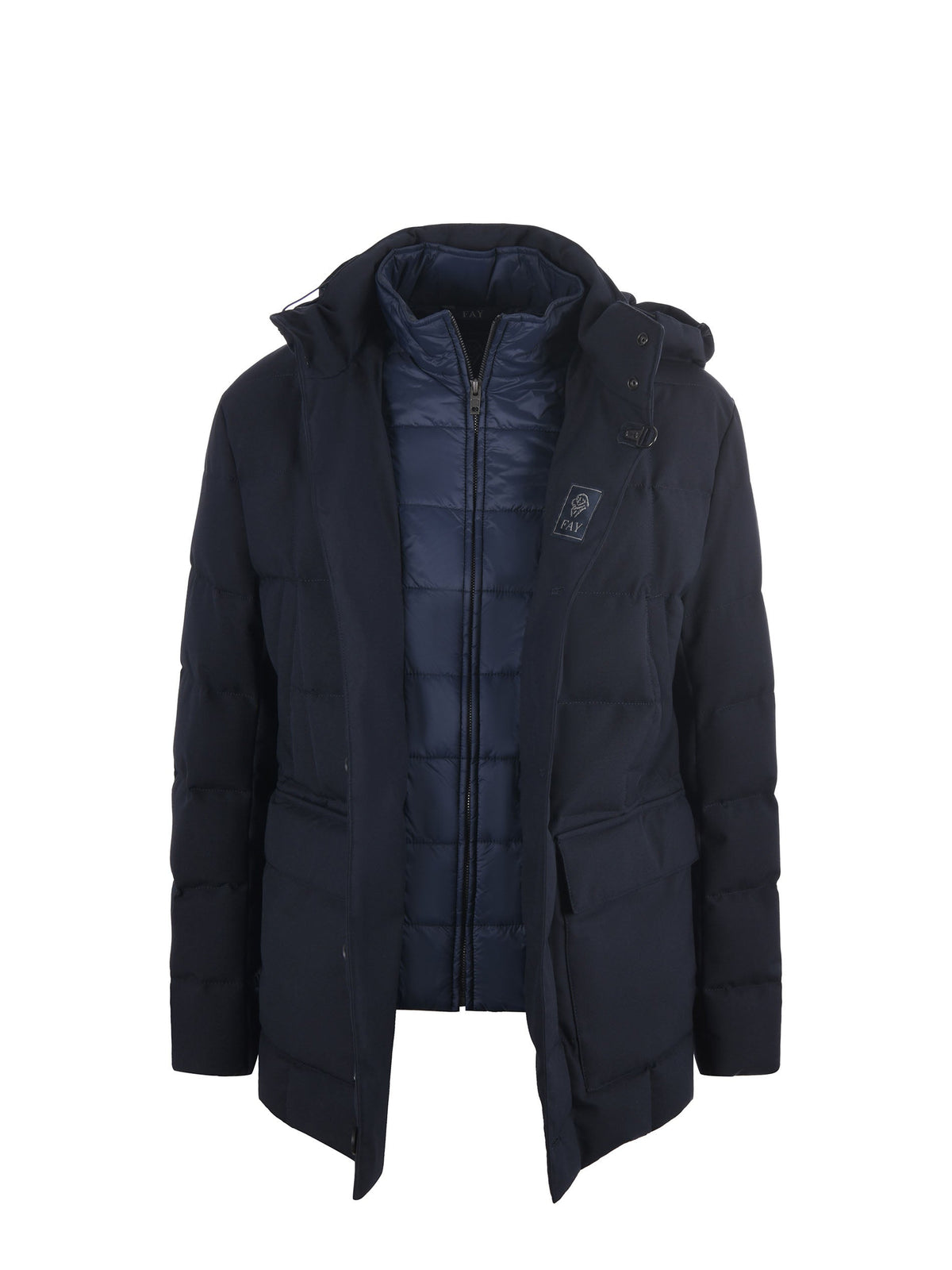 FAY Down Jackets NAM36510480 XOBU807 Dark blue
