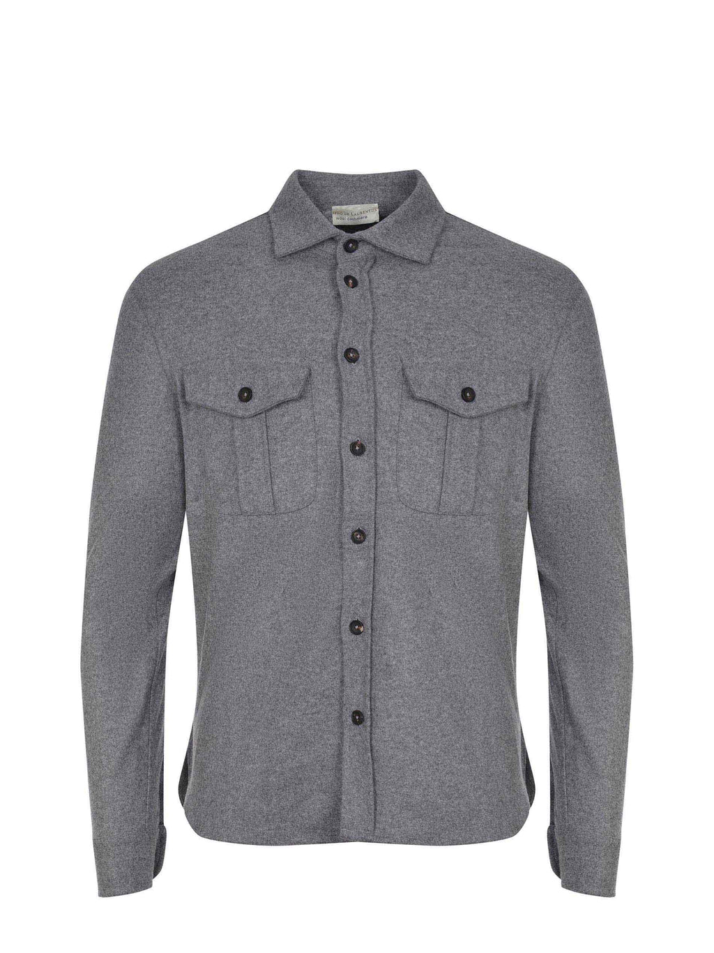 FILIPPO DE LAURENTIS Shirts CAMLMIL WCFELT-930 Grey