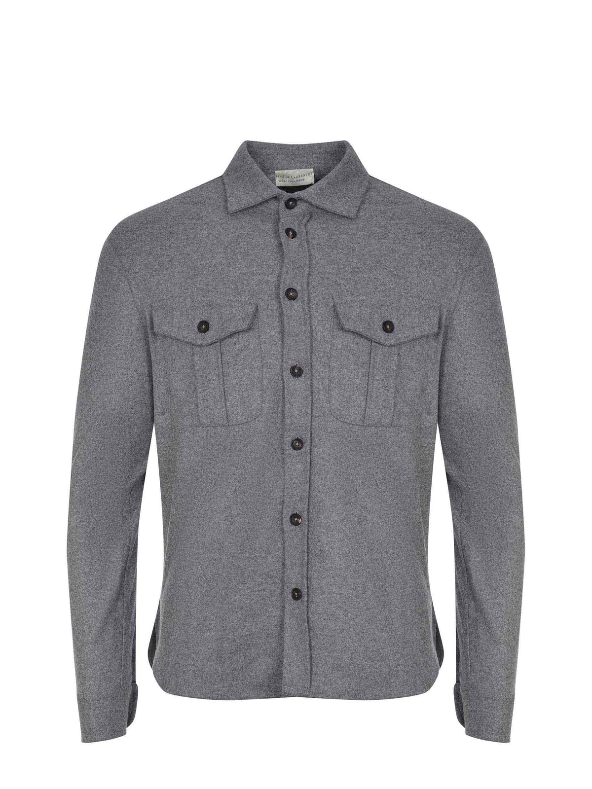 FILIPPO DE LAURENTIS Shirts CAMLMIL WCFELT-930 Grey