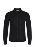 FILIPPO DE LAURENTIS Shirts CAMLMIL WCFELT-990 Black