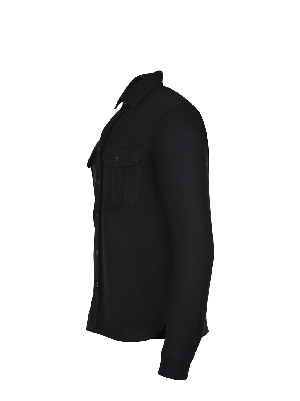 FILIPPO DE LAURENTIS Shirts CAMLMIL WCFELT-990 Black