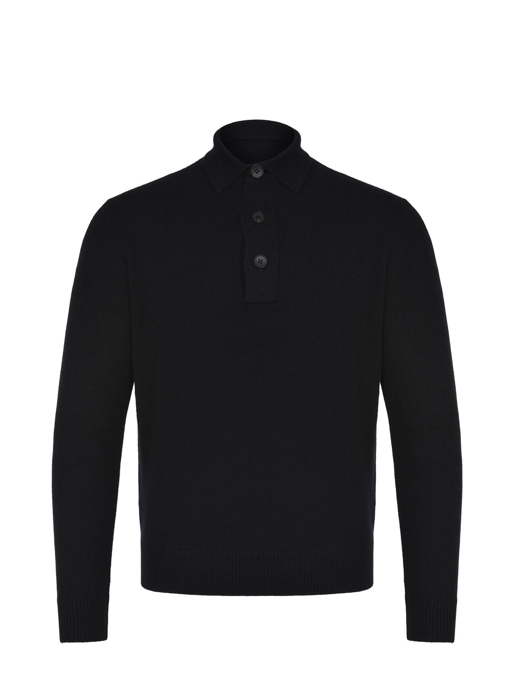 FILIPPO DE LAURENTIS Polo PL3ML WC7R-990 Black