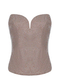 GIUSEPPE DI MORABITO Top TO352FC 05428A-21 Rhinestone