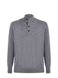 MC2 SAINT BARTH Sweaters DORIAN MERINO 00036I Grey melange