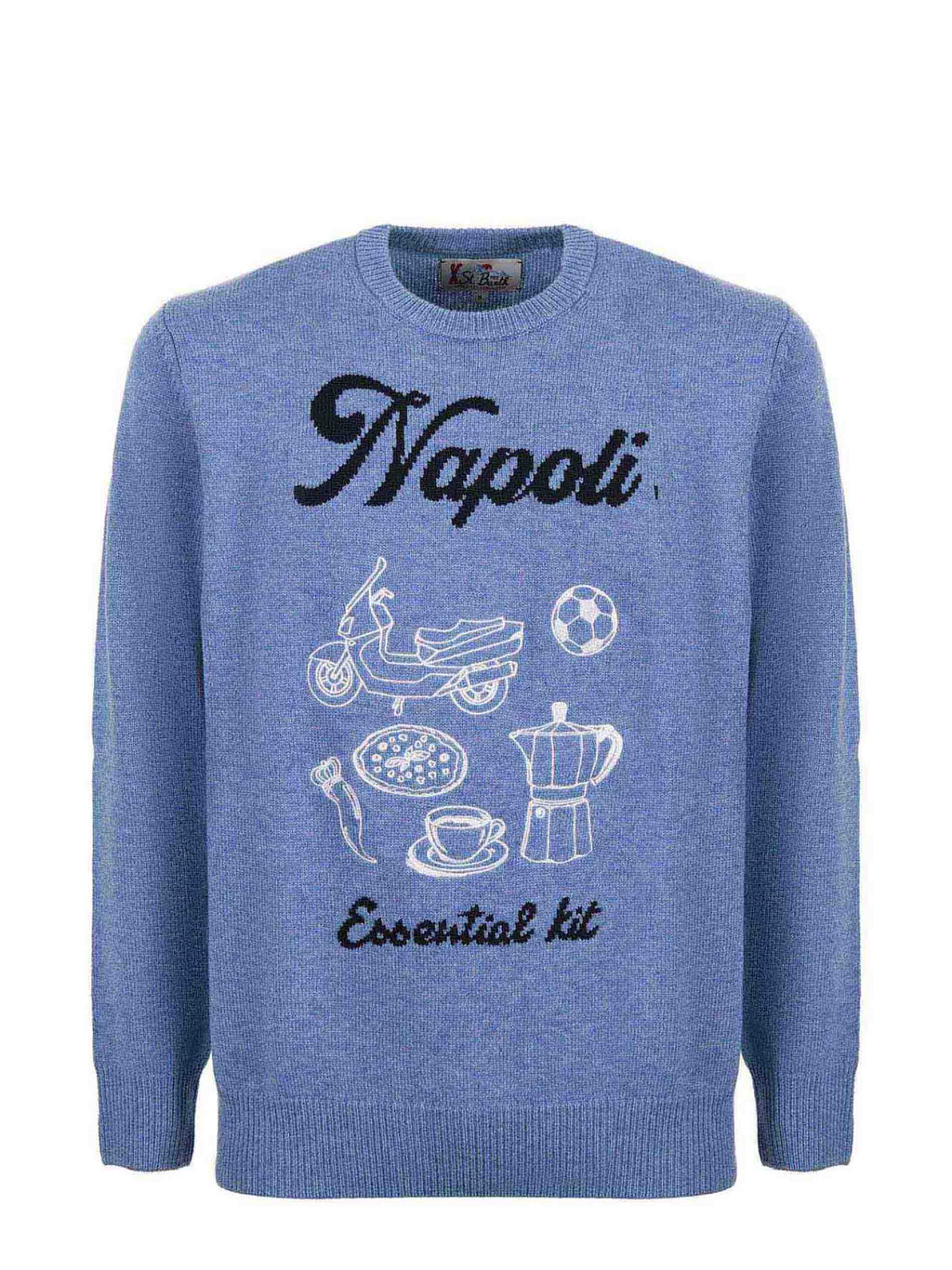 MC2 SAINT BARTH Sweaters HERON 02915I Light blue melange