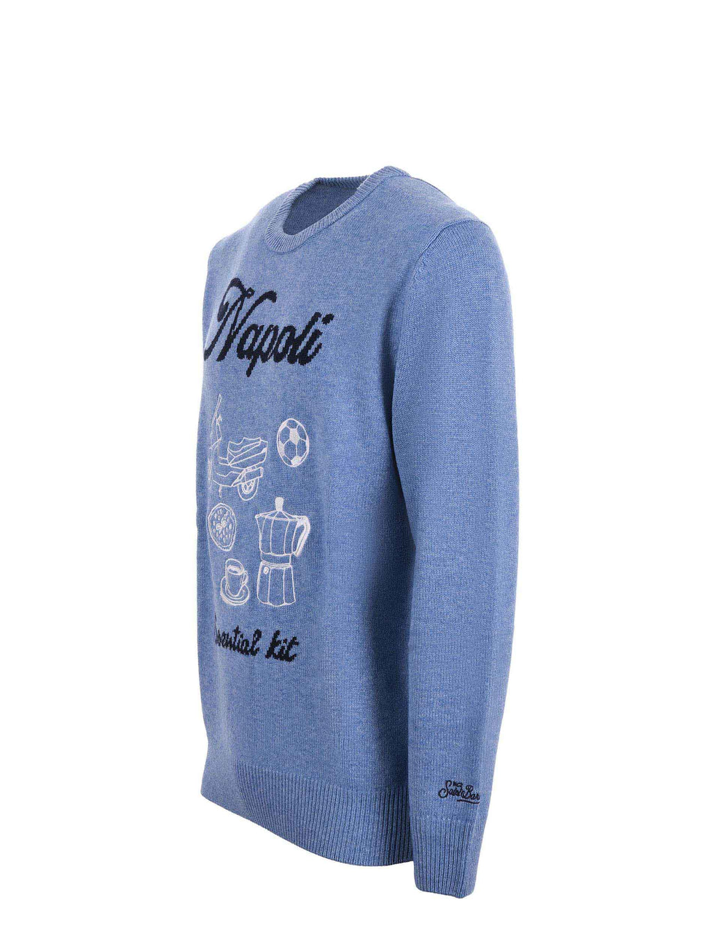 MC2 SAINT BARTH Sweaters HERON 02915I Light blue melange