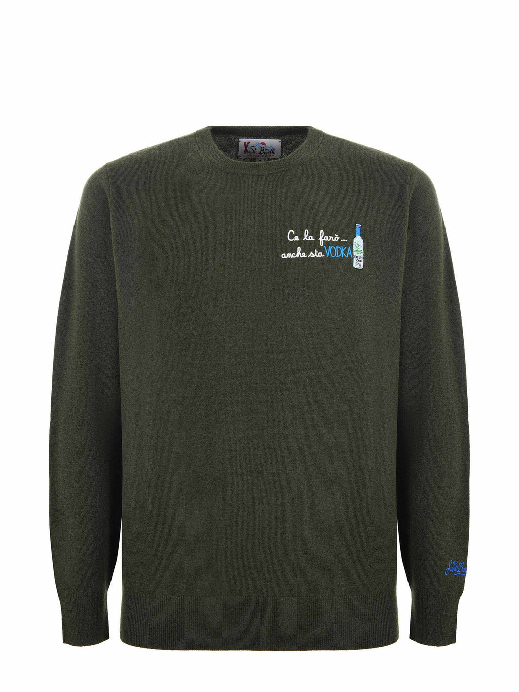 MC2 SAINT BARTH Sweaters HERON LIGHT 03495I Military green