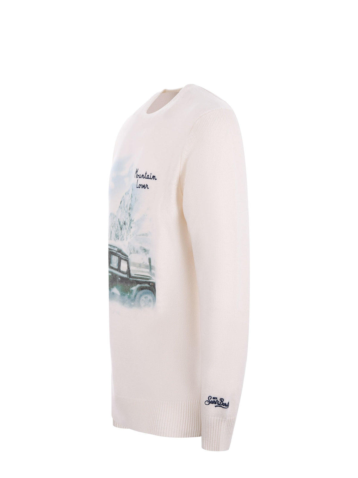 MC2 SAINT BARTH Sweaters HERON PRINT 00109I Cream
