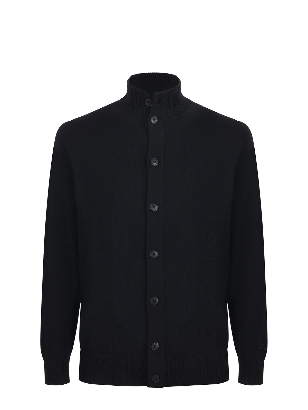 MC2 SAINT BARTH Cardigan SAVILE MERINO 00037I Black