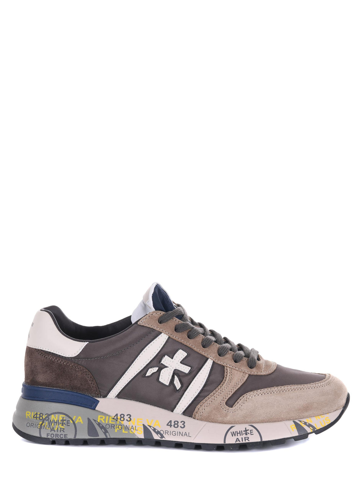 PREMIATA Sneakers LANDER 7704 Dove Grey/Brown