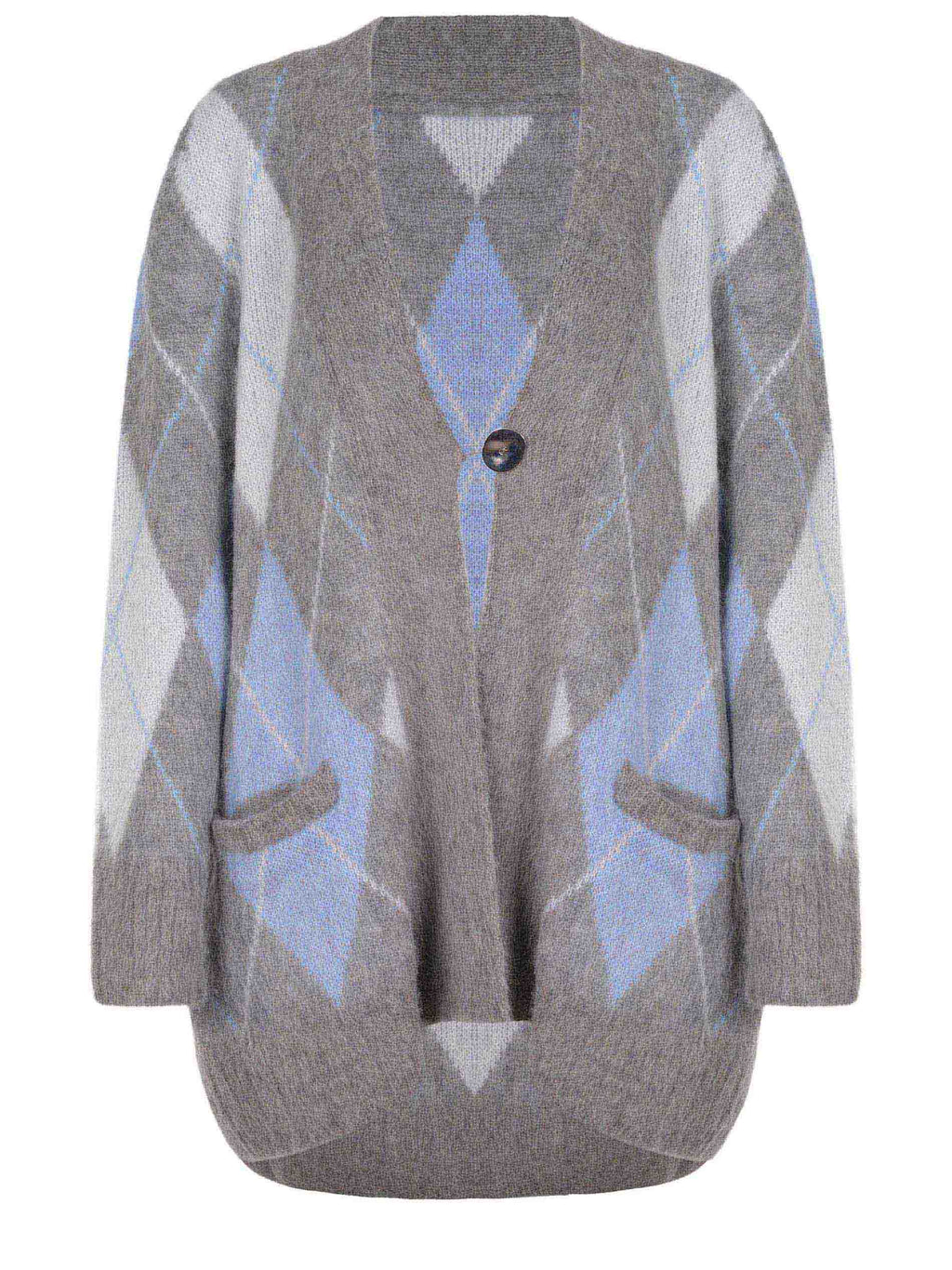 SOLOTRE Cardigan M3F0058 FV415 Grey