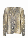 SOLOTRE Sweaters M3F0120 GREIGE Python Print