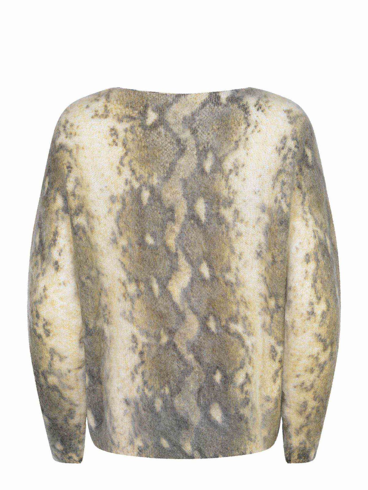 SOLOTRE Sweaters M3F0120 GREIGE Python Print