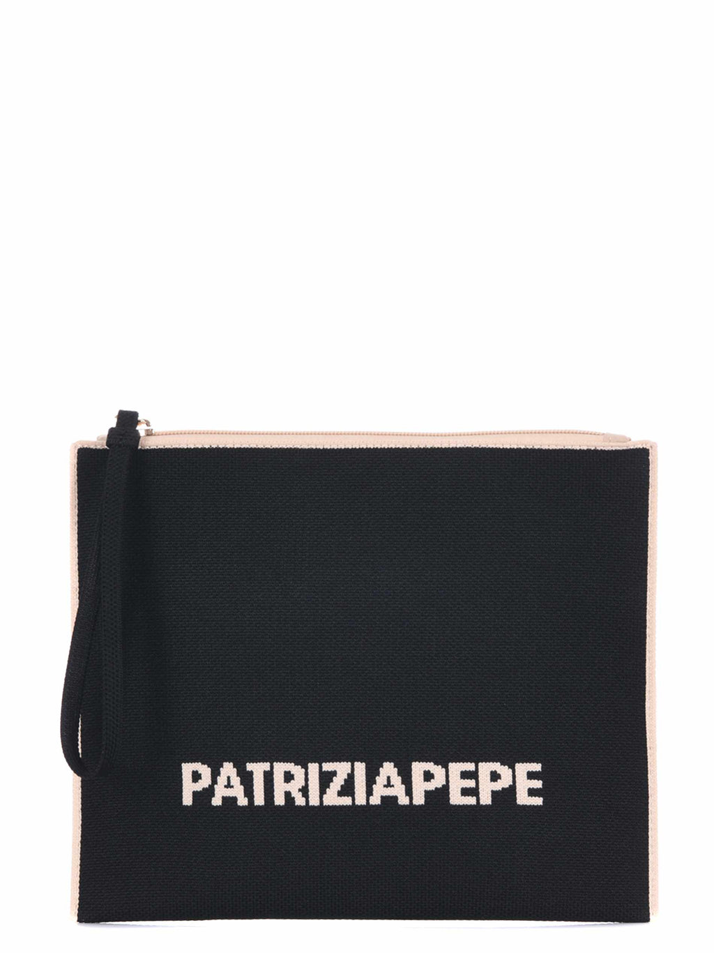 PATRIZIA PEPE Clutch Bag 2Q0014-K264 J506 Black/Beige
