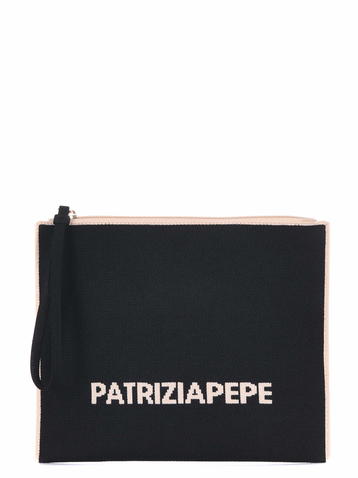 PATRIZIA PEPE Clutch Bag 2Q0014-K264 J506 Black/Beige