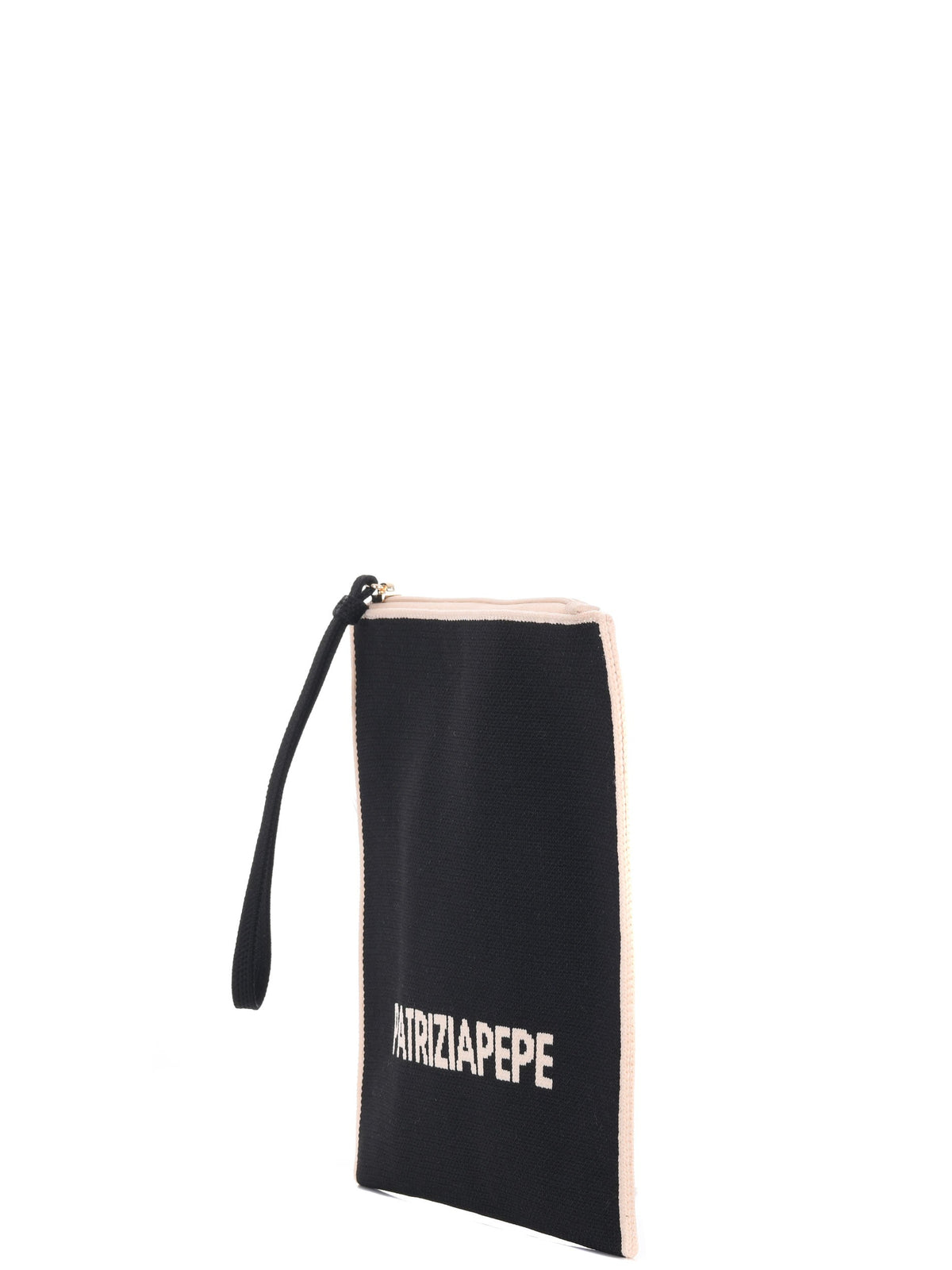 PATRIZIA PEPE Clutch Bag 2Q0014-K264 J506 Black/Beige