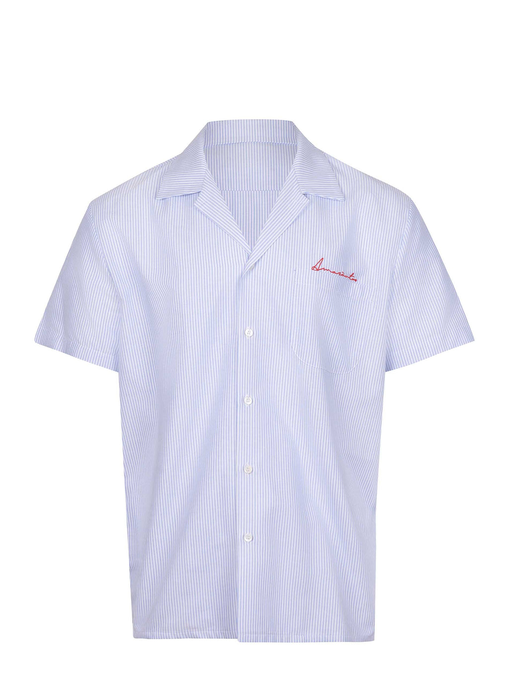 AMARANTO Shirts B6D0014 STRIPED Light blue/white