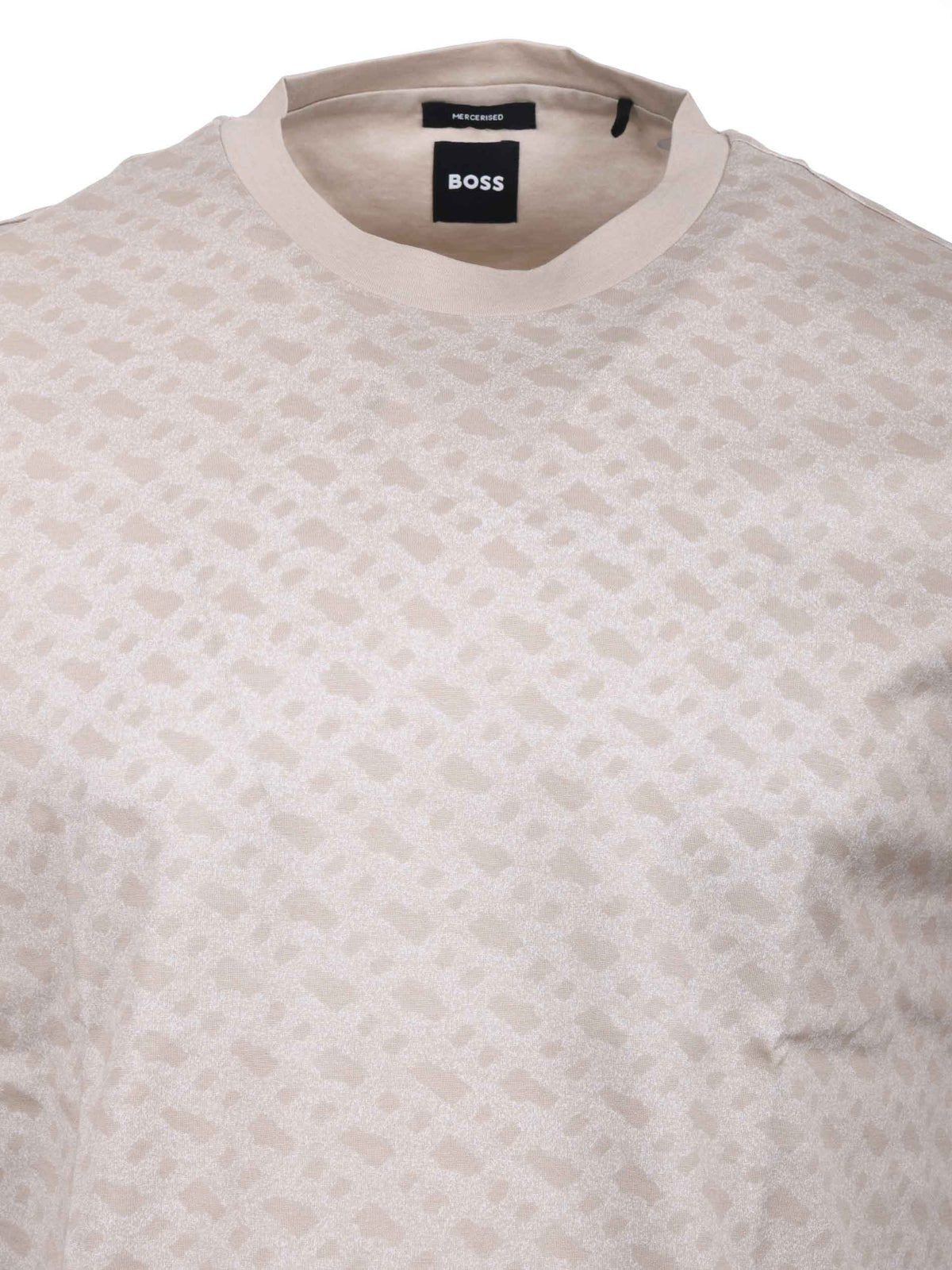 BOSS T-shirt 50539303 10271435-131 Beige