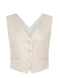 DONDUP Vest DJ676IF0041D XXX-004 Cream