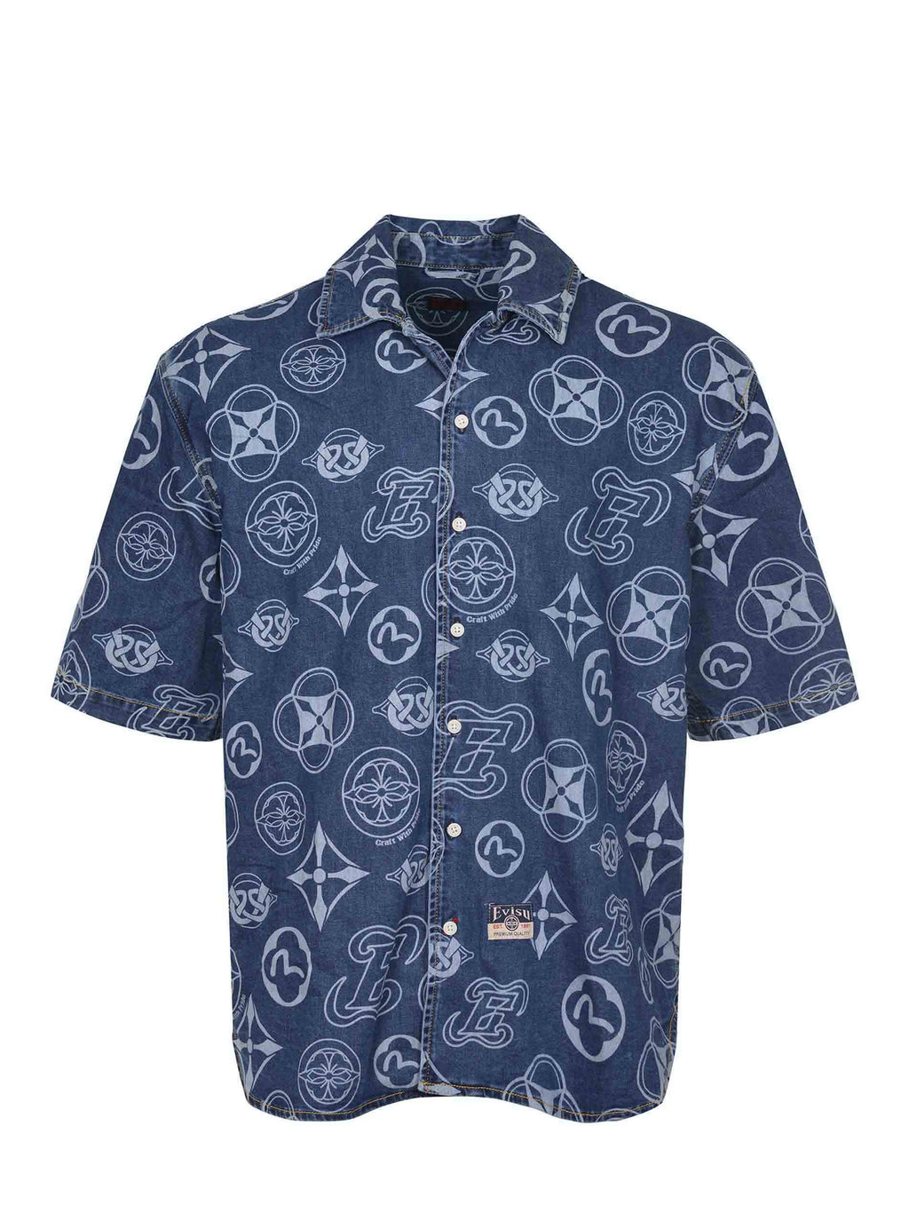 EVISU Shirts 2ESHTM5DI1147 DENIM Dark denim