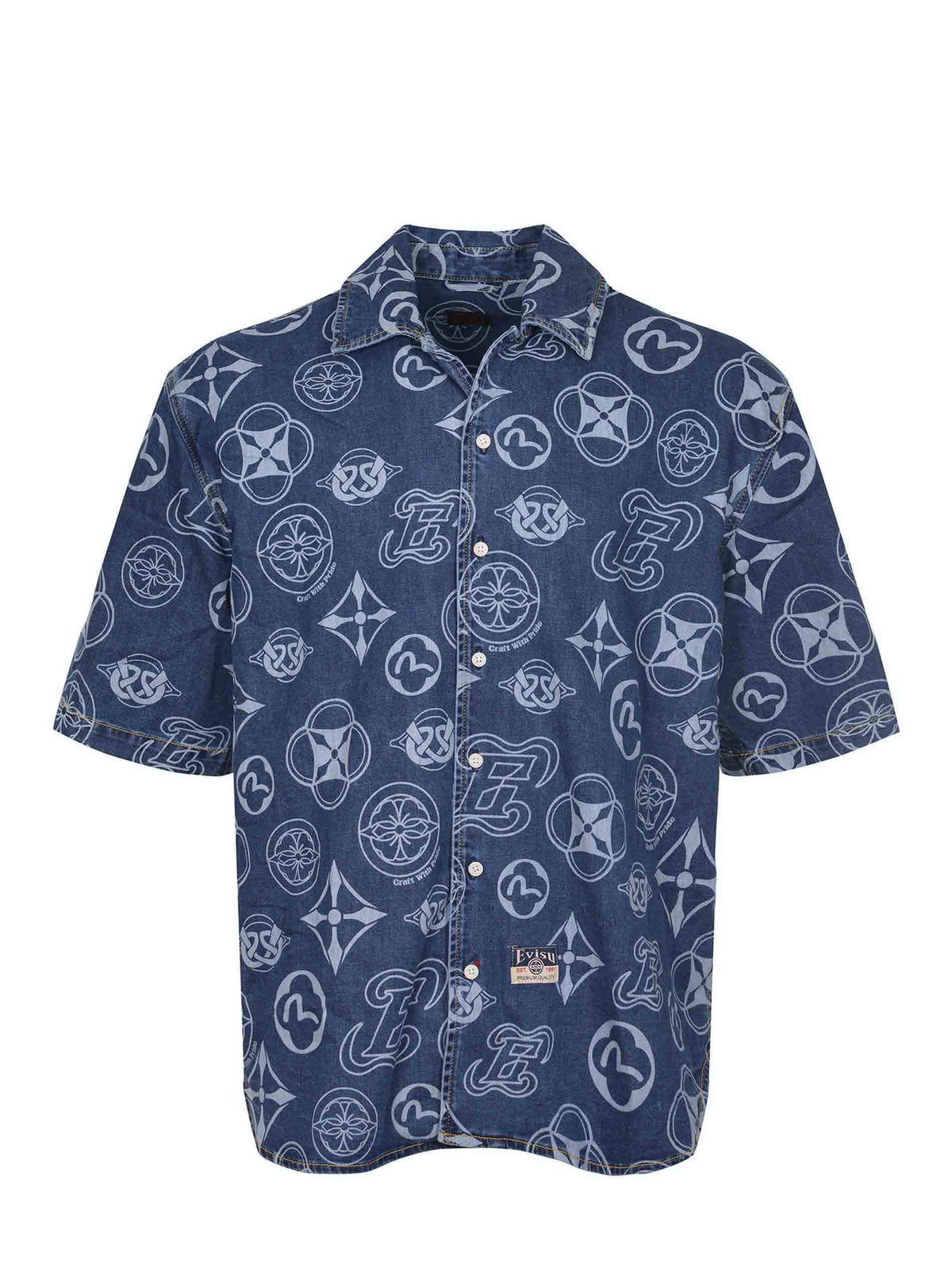 EVISU Shirts 2ESHTM5DI1147 DENIM Dark denim