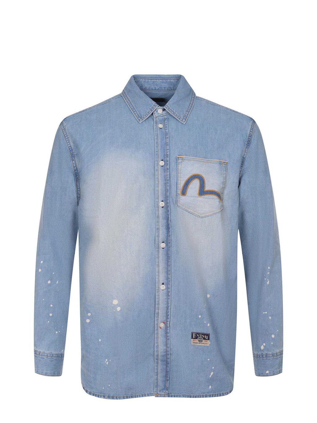 EVISU Shirts 2ESHTM5DL1141 DENIM Light denim