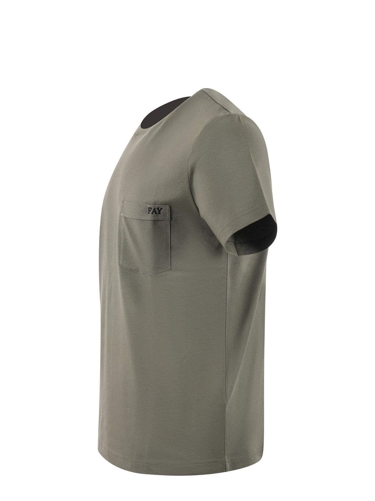 FAY T-shirt NPMB3501280 UCXV201 Military green