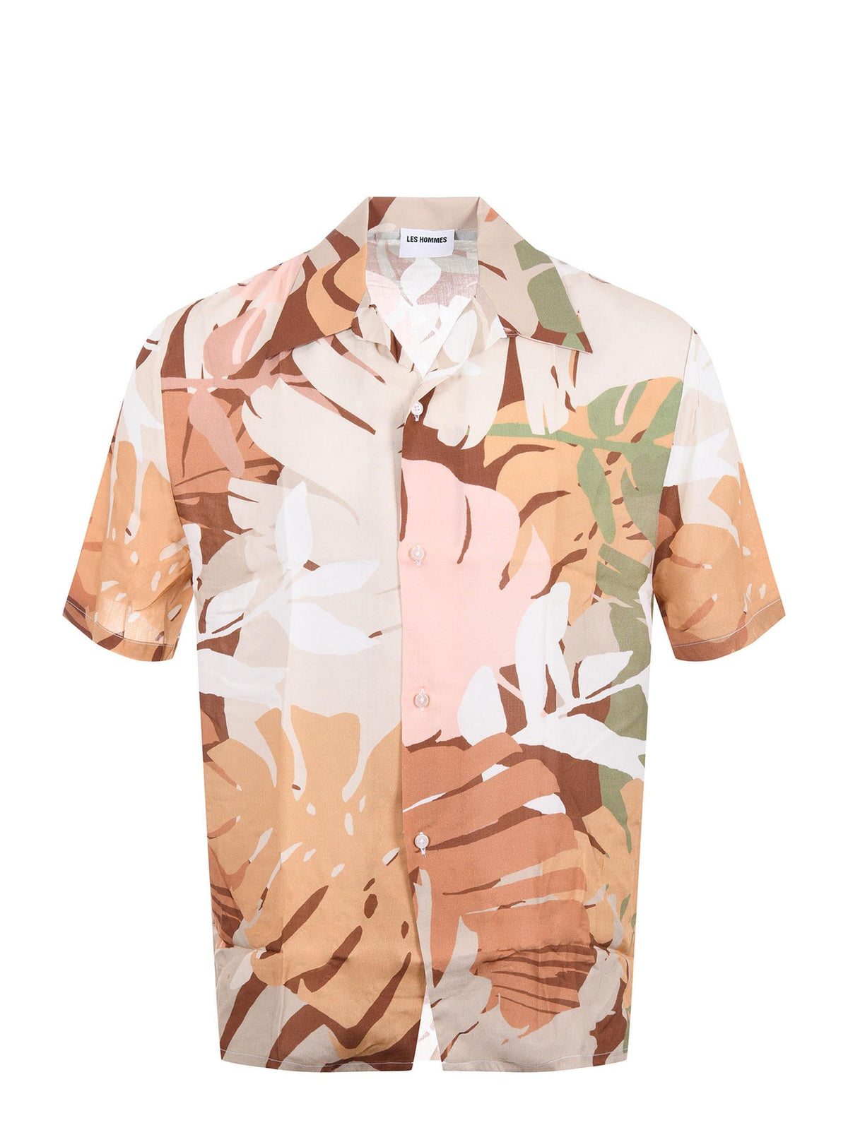 LES HOMMES Shirts L05014 PATTERN Beige/brown