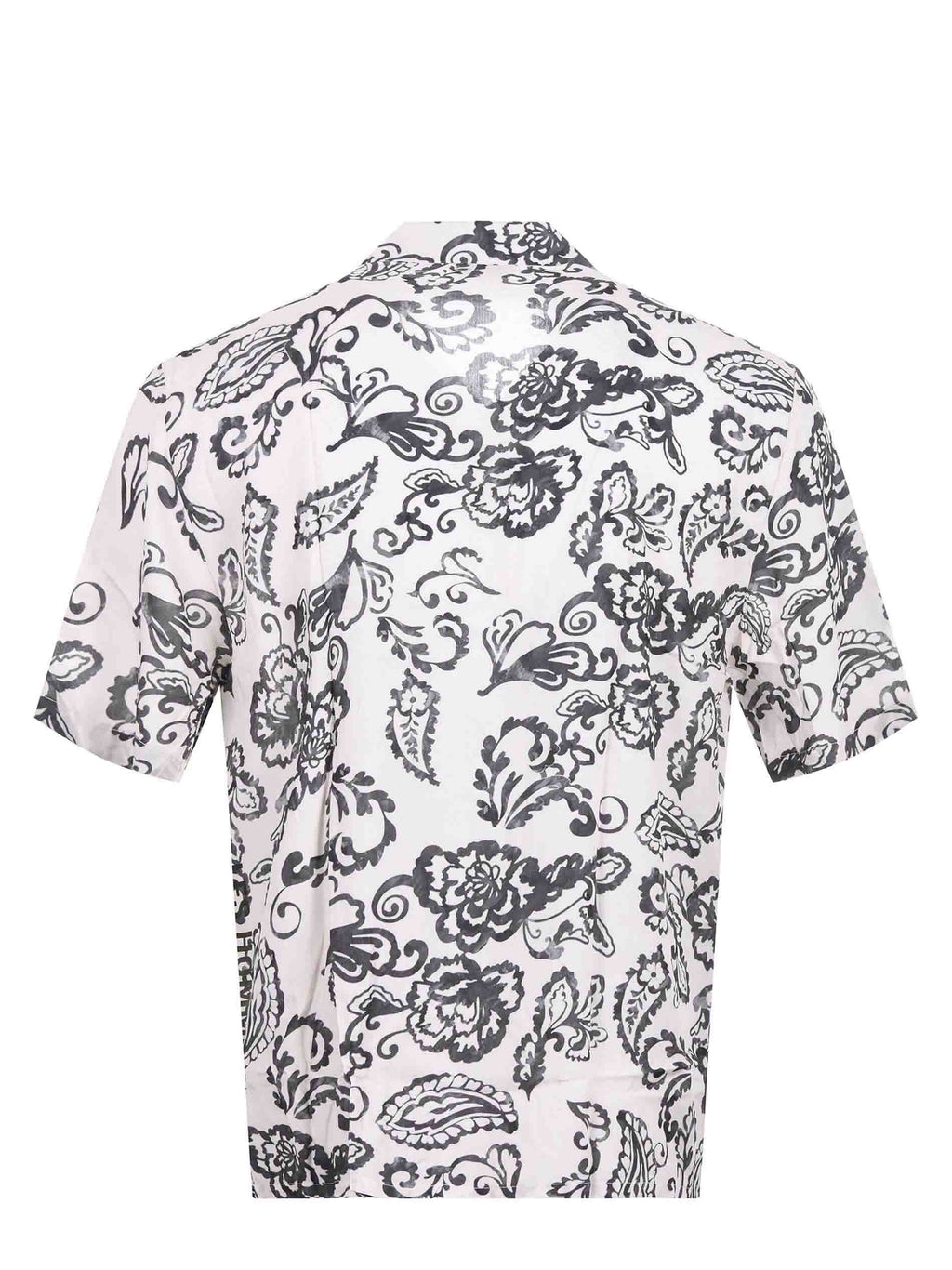 LES HOMMES Shirts L05016 PATTERN Ivory/black
