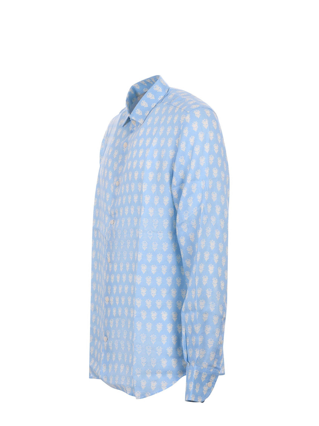 MC2 SAINT BARTH Shirts PAMP001 01129H Blue/Ivory