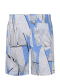 MSGM Shorts 3840MB04 257050-84 White/light blue