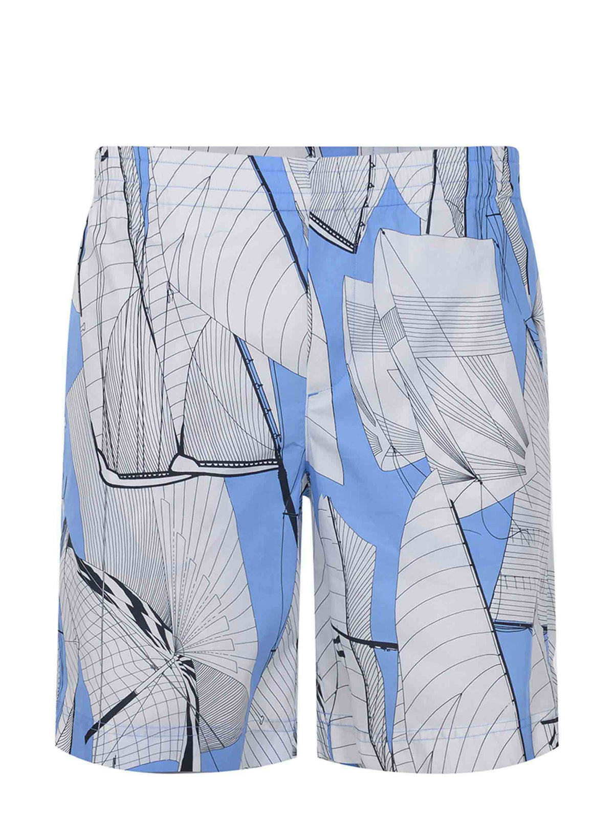 MSGM Shorts 3840MB04 257050-84 White/light blue