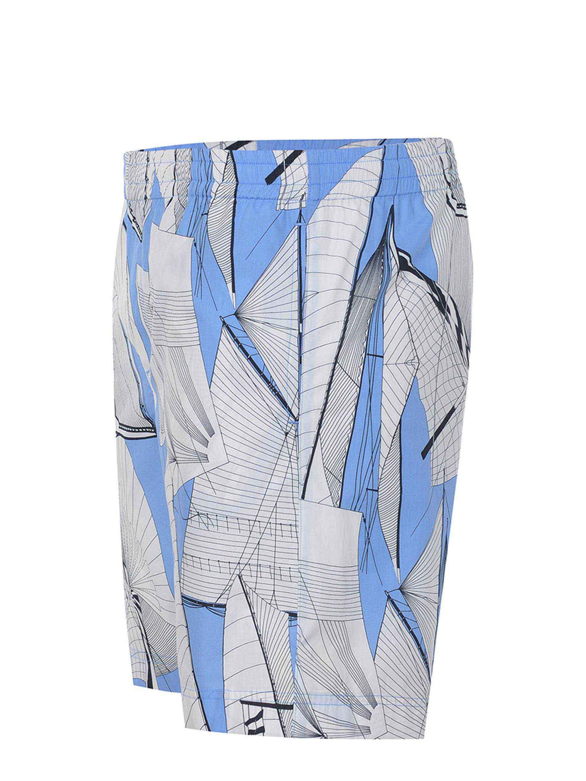 MSGM Shorts 3840MB04 257050-84 White/light blue