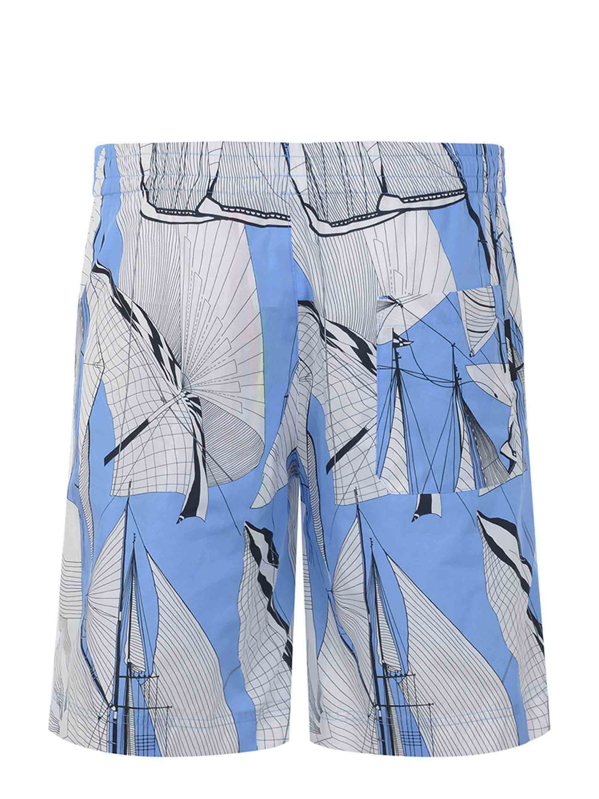 MSGM Shorts 3840MB04 257050-84 White/light blue
