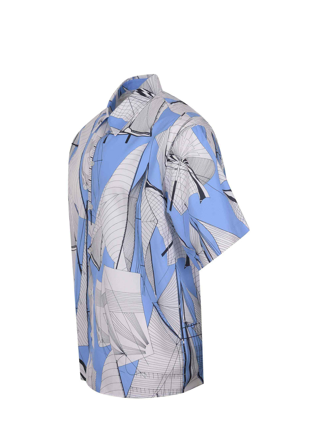 MSGM Shirts 3840ME12 257050-84 White/light blue