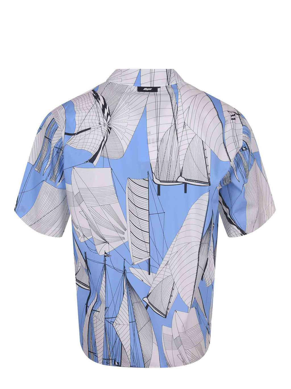 MSGM Shirts 3840ME12 257050-84 White/light blue