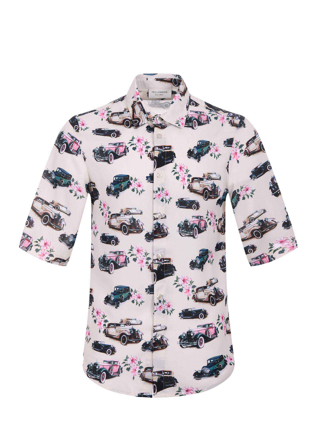 YES LONDON Shirts XCM7205 07 Ivory/multicolor