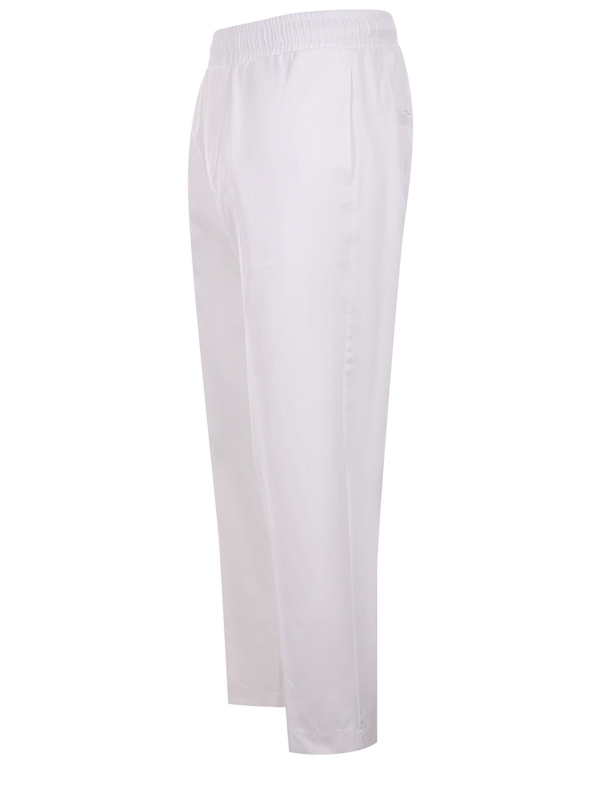YES LONDON Trousers XP3292 WHITE White