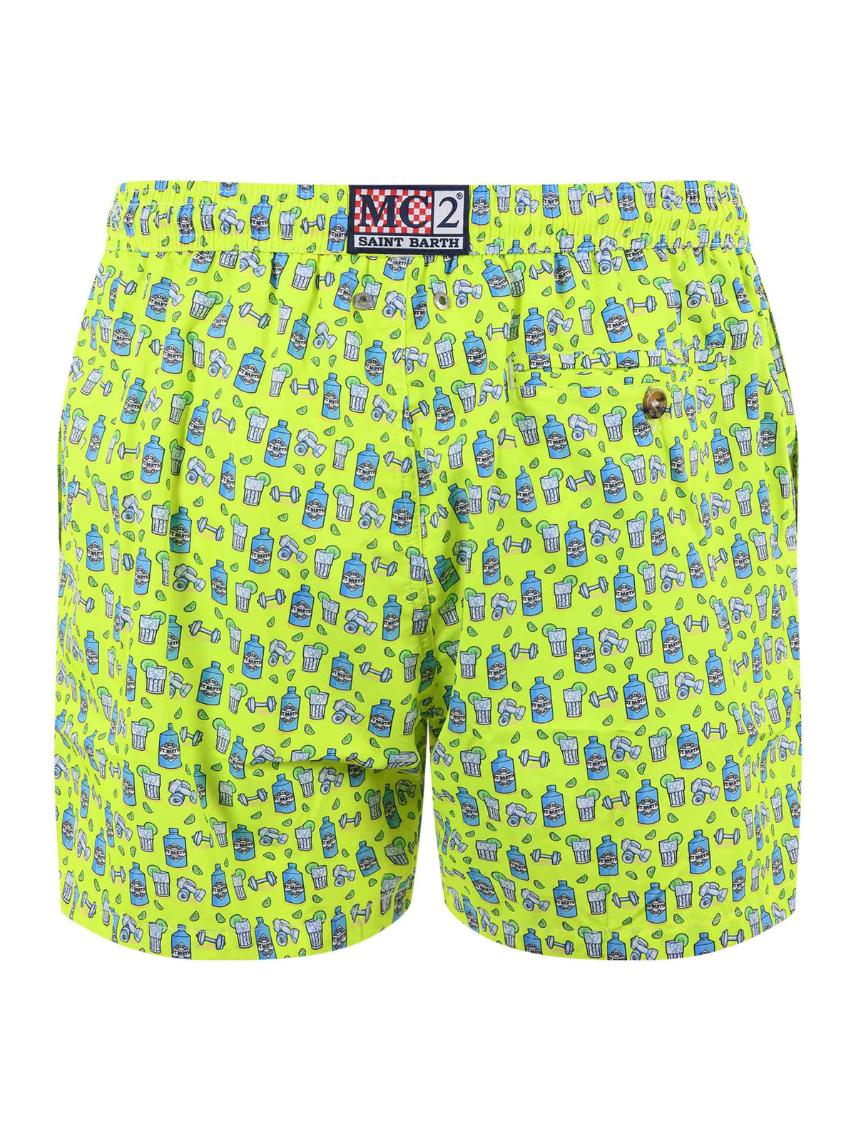 MC2 SAINT BARTH Swimwear LIGHTING MICRO 00731D Neon Yellow