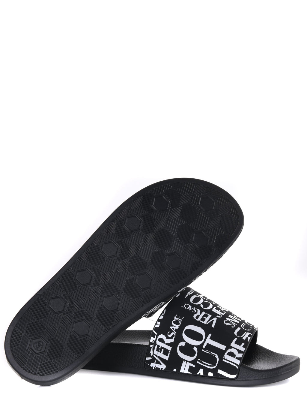 VERSACE JEANS Slides 74YA3SQ4 ZS638-L01 Black/White