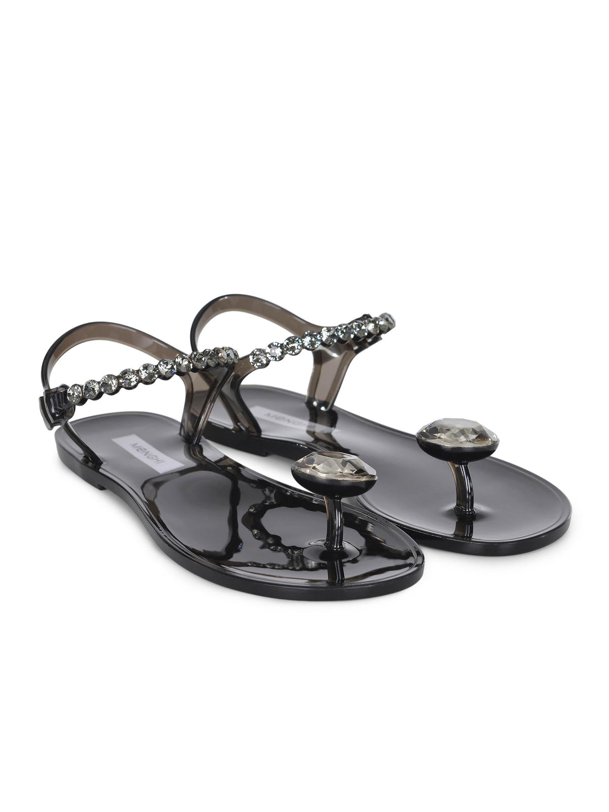 MENGHI Sandals 727-SW BLACK GEL Black